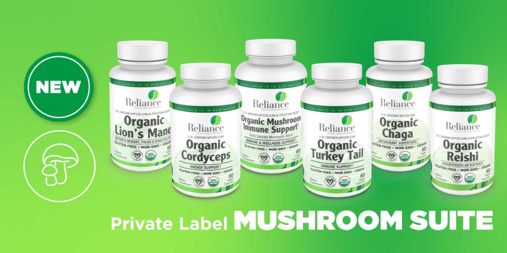 Announcing Our New Private Label Mushroom Supplement Suite