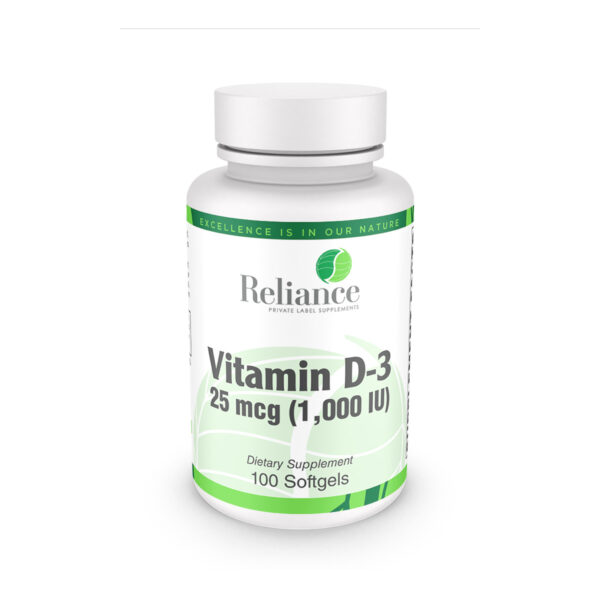 Vitamin D-3, 25mcg (1,000 IU)