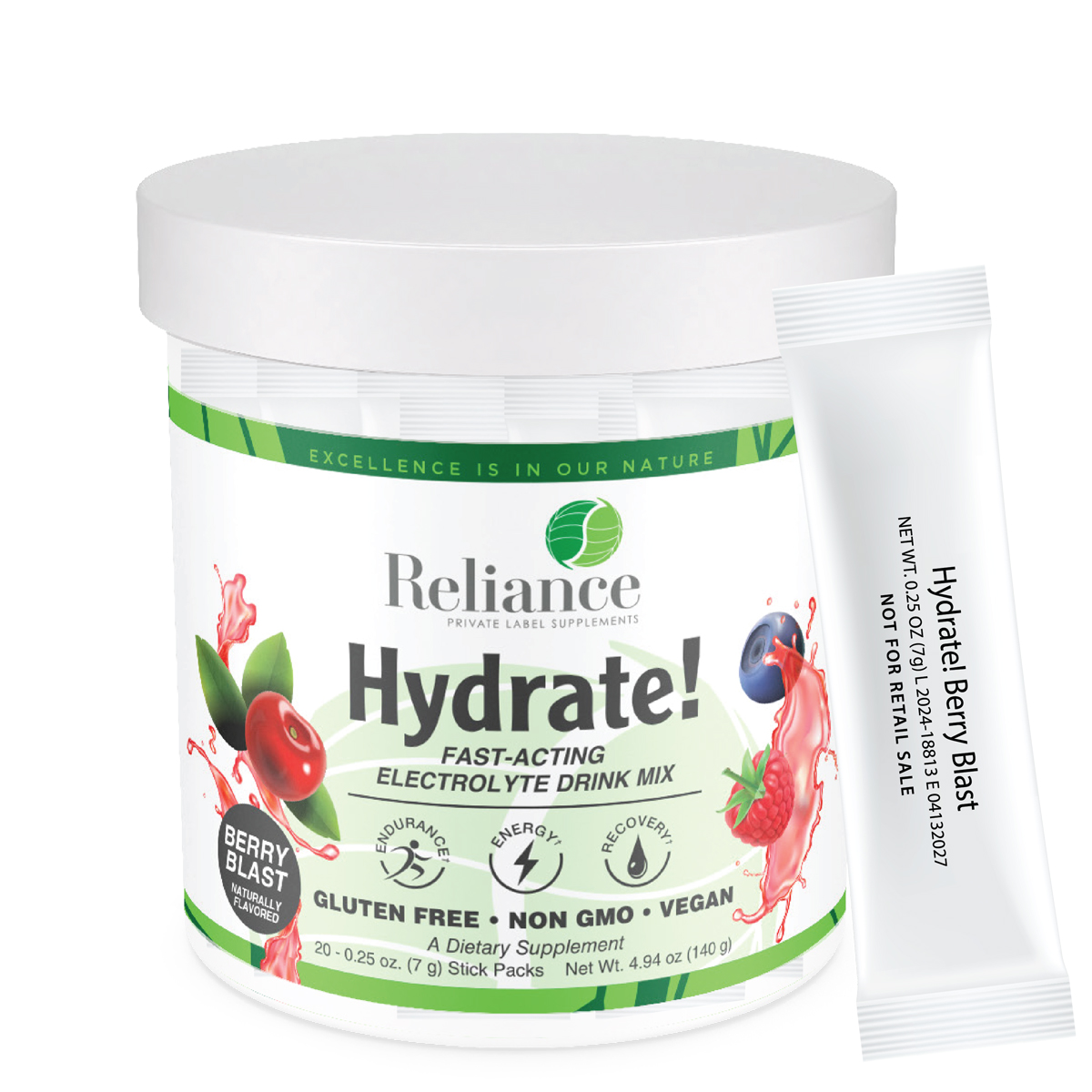 Hydrate! Berry Blast Stick Packs