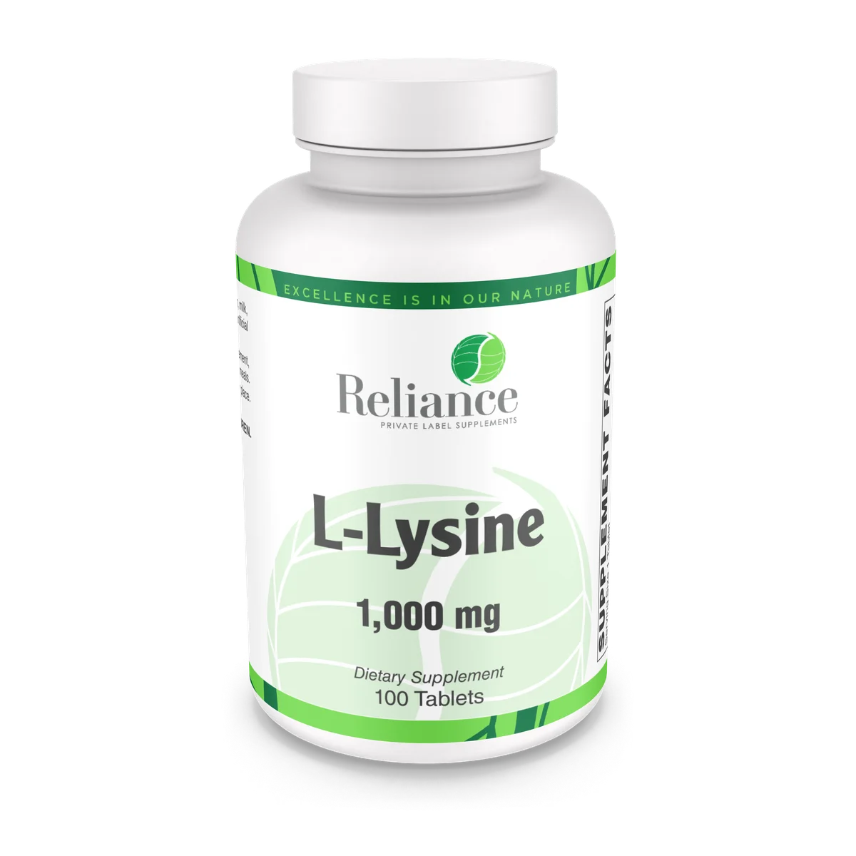 L-Lysine, 1,000mg