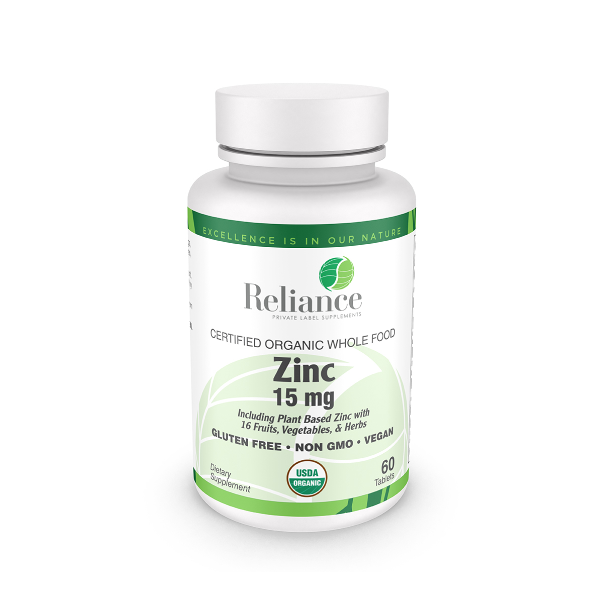 Organic Whole Food Zinc, 15mg