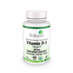 Certified Organic Whole Food Vitamin D-3, 50mcg