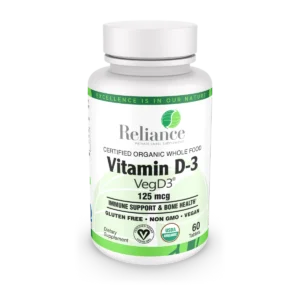 Certified Organic Whole Food Vitamin D-3, 125mcg