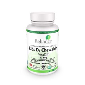 Certified Organic Whole Food Kids D3 Chewable